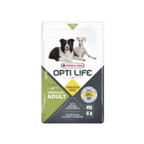 Opti Life Adult Medium Chicken (Опти Лайф Медиум Чикен) — для взрослых собак средних пород на основе курицы и риса