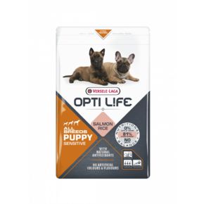 Opti Life Puppy Sensitive Salmon (Опти Лайф Паппи Сенситив Сальмон) для щенков всех пород с чувствительным пищеварением