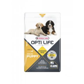 Opti Life Puppy Maxi — для щенков крупных пород на основе курицы и риса