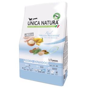 Корм Unica Natura Unico Outdoor Cod, Rice & Bananas - Уника Натура для кошек всех возрастов, имеющих доступ на улицу треска, рис, банан