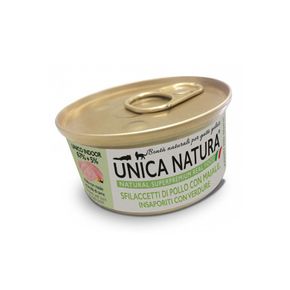 Unica Natura Влажный корм для кошек с курицей, свининой и овощами 70 гр.