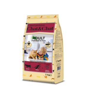 Chat & Chat Expert BEEF & Peas (Чат ЧАТ Биф) для взрослых кошек с говядиной горошком