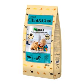 Chat & Chat Expert TUNA & Peas (Чат ЧАт Эксперт Туна) для взрослых кошек с тунцом и горошком