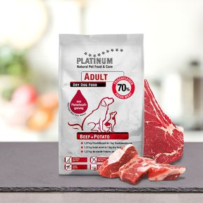 Platinum Adult Beef +Potato - Платинум Биф - Полувлажный корм для взрослых собак всех пород с говядиной и картофелем