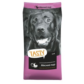 TASTY - сухой корм для собак Мясной пир