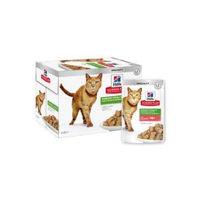 Hill's Science Plan Senior Vitality Salmon для пожилых кошек, с лососем 85 гр