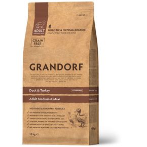 GRANDORF DOG Duck&Turkey MEDIUM&MAXI BREEDS утка с индейкой для собак средних и крупных пород