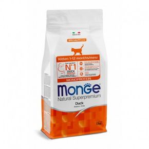 MONGE Speciality Line Cat - Monoprotein Duck Kitten Сухой корм для котят, беременных и кормящих кошек с уткой