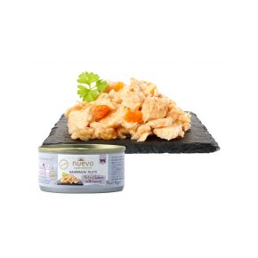 NUEVO Handmade Filets Salmon (НУЭВО ФИЛЕ САЛЬМОН) консервы для кошек с филе лосося с морковью 70 г