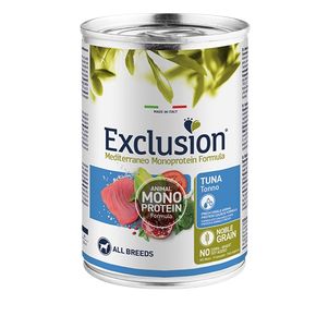 EXCLUSION Monoprotein Formula TUNA для собак всех пород с тунцом, 400гр