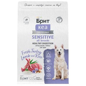 Brit Care Dog Adult Sensitive Healthy Digestion для здорового пищеварения собак всех пород с индейкой и ягненком