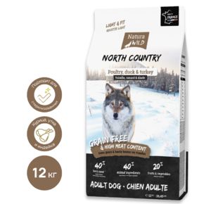 Natura Wild North Country беззерновой для контроля веса с курицей, уткой и индейкой