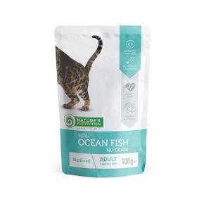 Natures Protection Sterilized - пауч для кошек после кастрации с океанской рыбой