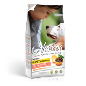 NAXOS Puppy Medium Maxi Fish - Наксос Рыба с Цитрусовыми - для щенков средних и крупный пород