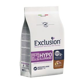 Сухой корм EXCLUSION VET DIET HYPOALLERGENIC для средних и крупных пород гипоаллергенный, кролик и картофель