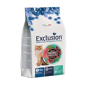 Сухой корм EXCLUSION Monoprotein STERILIZED TUNA для стерилизованных, с тунцом