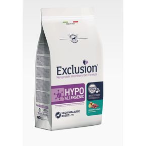 Сухой корм EXCLUSION VET DIET HYPOALLERGENIC для средних и крупных пород гипоаллергенный, оленина и картофель