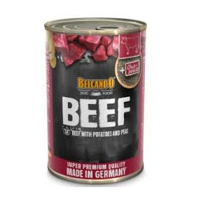 BELCANDO Beef with Potato&Pea - Белькандо Биф - консервированный корм для собак с говядиной, картофелем и горошком, 400 гр