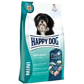 Happy Dog Mini Adult fit & vital -Хэппи Дог Мини Эдалт - (птица, ягненок, рыба) для взрослых собак мелких пород до 10 кг