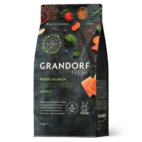 GRANDORF CAT FRESH Salmon & Sweet Potato Adult - Грандорф ФРЕШ для взрослых кошек склонных к аллергии и имеющих чувствительное пищеварение с лососем и сладким картофелем