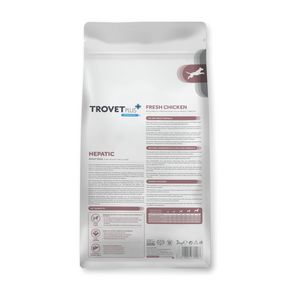 Trovet Plus Adult Dog Hepatic Fresh Chicken - Тровет Плюс полноценный диетический корм для собак с недостаточностью функций печени с курицей