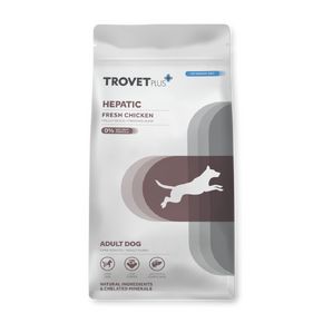 Trovet Plus Adult Dog Hepatic Fresh Chicken - Тровет Плюс полноценный диетический корм для собак с недостаточностью функций печени с курицей