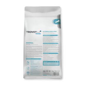 Trovet Plus Adult Dog Dermal Hydrolised Fresh Fish - Тровет Плюс полноценный диетический корм для собак при дерматозе и/или чрезмерном выпадении шерсти с рыбой