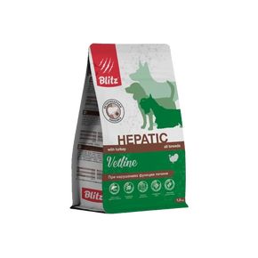 Blitz Dog VETLINE Hepatic - (БЛИЦ Ветлайн Гепатик) полнорационный диетический корм для собак при нарушении функции печени