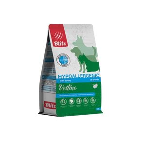 Blitz Dog VETLINE Hypoallergenic - (БЛИЦ Ветлайн Гипоаллергеник) полнорационный диетический корм для собак при пищевой аллергии и/ или атопическом дерматите