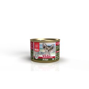BLITZ Holistic VEAL Adult Cats All Breeds - Телятина с почками — влажный корм для взрослых кошек