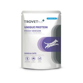 TROVET PLUS UNIQUE PROTEIN VENISON - Тровет Плюс Юник Протеин влажный корм для собак и кошек элиминационная диета