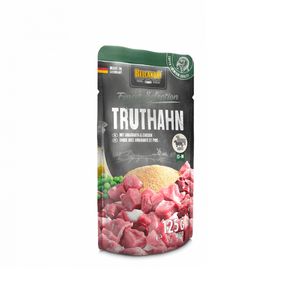 BELCANDO Turkey& Amaranth & Peas 125g - Белькандо Турке - паучи для собак с индейкой, амарантом и горошком, 125 гр