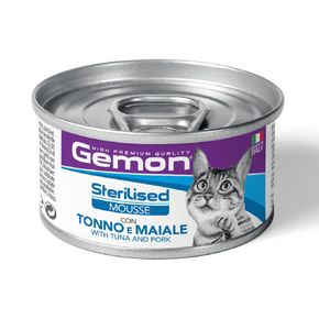 Gemon Mousse Sterilised Tuna&Pork cat - Гемон Мусс для стерилизованных кошек с тунцом и свининой 85 гр