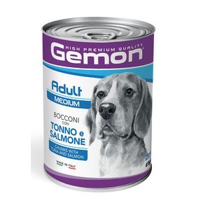 GEMON DOG Adult Salmon & Tuna - Гемон Консервированный корм кусочки для собак с лососем и тунцом 415 гр