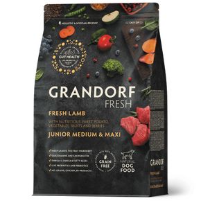 GRANDORF DOG FRESH Lamb&Sweet Potato JUNIOR Medium & Maxi - Грандорф ФРЕШ для щенков и юниоров средних и крупных пород с ягненком и сладким картофелем