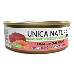 Unica Natura Tuna & Salmone - Уника Натура - Влажный корм для кошек с филе тунца и лососем 70 гр.
