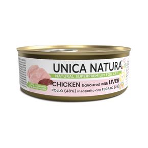 Unica Natura KITTEN Chicken & Liver - Уника Натура - Влажный корм для кошек с филе курицы и печенью 70 гр.