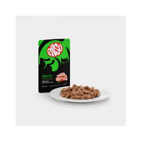 Корм влажный ENSO кусочки в соусе с кроликом для взрослых кошек 85 г