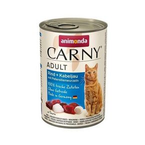 Animonda Carny (Говядина, треска, петрушка) - Полноценное консервированное питание для взрослых кошек.