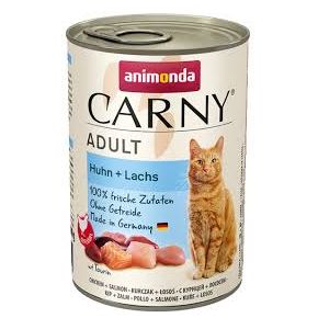 Animonda Carny (Курица, лосось) - Полноценное консервированное питание для взрослых кошек.