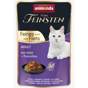 Animonda Vom Feinsten Feines mit Fillet (Дичь с филе индейки) рагу с кусочками филе 85 гр