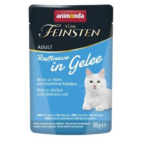 Animonda Vom Feinsten Adult (Курица, лосось в желе) влажный корм для взрослых кошек 85 гр
