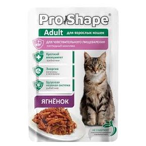 ProShape Adult ЯГНЕНОК - влажный корм для взрослых кошек имеющих чувствительное пищеварение