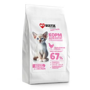 MYBESTIE корм для котят с цыпленком и злаками