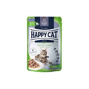 HAPPY CAT Culinary Meat in Sauce WeideLamm - мясные кусочки в соусе с ягненком 85 гр