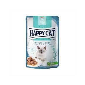 HAPPY CAT Sensitive Magen & Darm - мясные кусочки в соусе для чувствительного пищеварения 85 гр