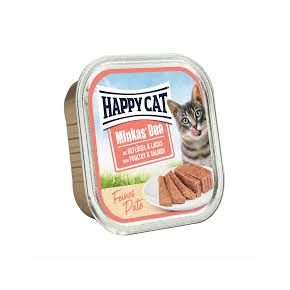 HAPPY CAT Minkas DUO Poultry & Salmon - Паштет из птицы и лосося 100 гр