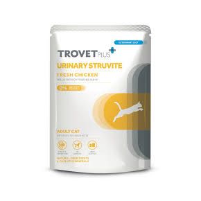 TROVET PLUS Pouch Cat Urinary Struvite 85 g - Тровет Плюс диетичесткий влажный корм для кошек при мочекаменной болезни струвитного типа