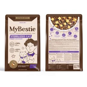 MyBestie Sterilized cat Fresh Chicken - Май Бести сухой корм для стерилизованных котов со свежей курицей