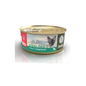 BLITZ Holistic Cat Duck & Turkey Sterilised - Нежное суфле Блиц Утка с Индейкой 100 гр для взрослых стерилизованных кошек
